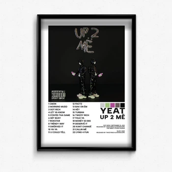 Постер в рамке с альбомом yeat up 2 me А4