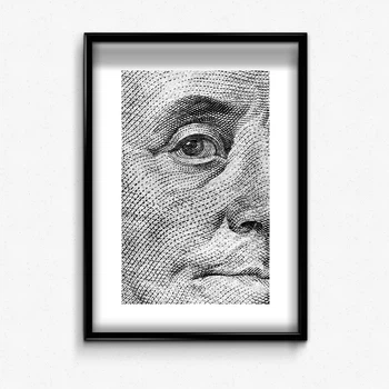 Постер в рамке dollar eye А4