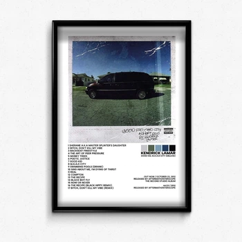 Постер в рамці з альбомом Kendrick Lamar - M.A.A.D. City А4