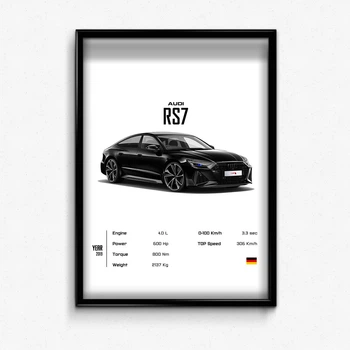 Постер в рамці audi rs7 А4