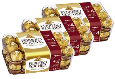 Набор Шоколадные конфеты Ferrero Rocher подарочная упаковка 375 г х 3 шт