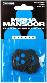 Медіатор Dunlop 573P.73 мм Delrin Flow Misha Mansoor Custom Studio 0.73 мм 6 шт (R128160)