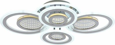 Люстра Sirius LI8889/2+2 CR BL+YL 104W+44W