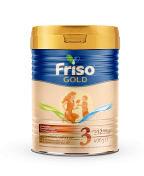 Суміш суха молочна для подальшого годування Friso Gold 3 для дітей від 12 місяців, 400 гр.