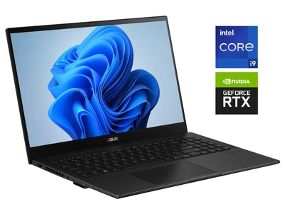 Игровой ноутбук Б-класс Asus Creator Q540VJ / 15.6" (2560x1440) OLED / Intel Core i9-13900H (14 (20) ядер по 4.1 - 5.4 GHz) / 16 GB DDR5 / 1000 GB SSD / nVidia GeForce RTX 3050, 6 GB GDDR6, 96-bit / WebCam б/у