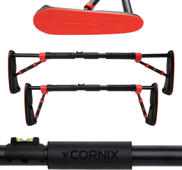Турнік розсувний Cornix Elite 100-140 см Black/Red ( XR-0291)