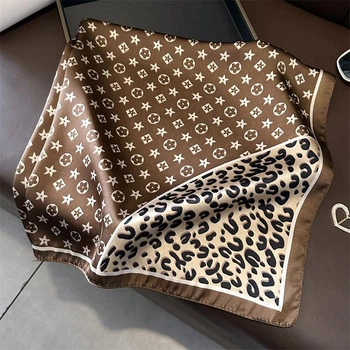 Хустка бандана шарф пов'язка на шию сумку голову Honey Fashion Accessories коричневий (12-236)