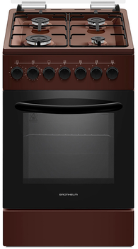 Плита газова з електричною духовкою Grunhelm FG5612BR (BP110815)