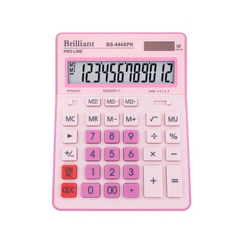 Калькулятор BRILLIANT бухг. BS-444XPK рожевий, 12розр. (155*203мм) /BS-444XBK/