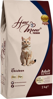 Сухий корм How Meow Adult Cat з куркою