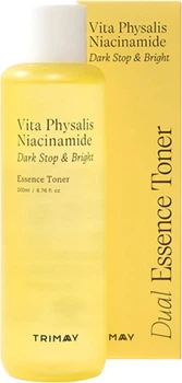 Тонер-есенція Trimay Vita Physalis Niacinamide для освітлення і рівного тону 200 мл (8809822540709)