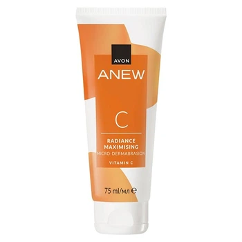 Пілінг-скраб для обличчя з вітаміном С «Максимальне сяйво» avon anew 75мл
