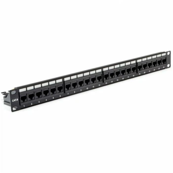 Патч-панель 19" 24xRJ-45 UTP, кат. 6, dual type, із заднім організатором, EPNew
