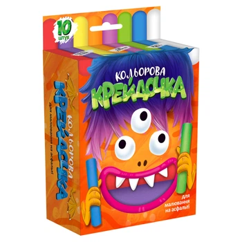 Крейда кольорова 10 кольорів Danko Toys КRD-02-01U Danko Toys (КRD-02-01U)