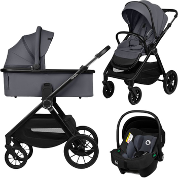 Универсальная коляска 3 в 1 Lionelo Layla Grey Stone (LO-LAYLA 3IN1 GREY STONE)