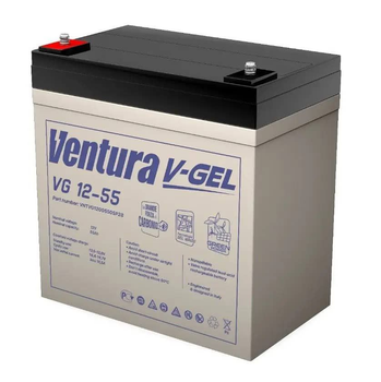 Аккумулятор Ventura VG 12-55 GEL (гелевый) - GEL на 12 В 55 ампер-часов