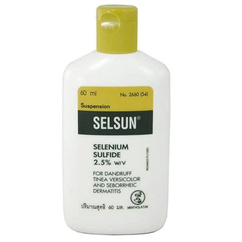 Лікувальний шампунь проти перхоті і себореї Selsun 60 мл. Mentholatum (8851520060225)