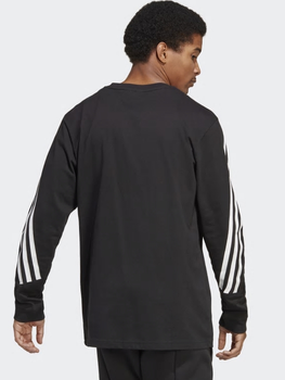 Bluza bez kaptura męska Adidas M Fi 3S Ls IC3755 L Czarna (4066752421438)