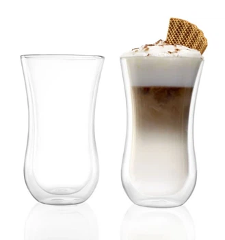 Набір із 2 склянок для кофе Stölzle Lausitz Coffee 'N More 330 мл з підвійними стінками (4250012-1)