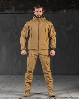 Тактический демисезонный костюм SoftShell XL койот (52405)