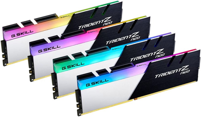 Оперативная память G.Skill DDR4-3000 32768MB PC4-24000 (Kit of 4x8192) Trident Z Neo RGB Black-White (F4-3000C16Q-32GTZN)