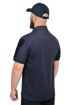 Тактичне поло WinTac CoolPass Police Velcro Dark blue 3XL темно-синє