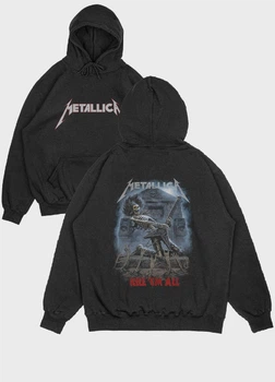 Чоловіче худі MODNO з рок принтом "Metallica" XXL Чорний (HD004-004-2-219-FB-BL-M)