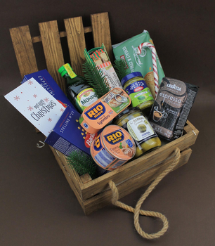 Новорічний подарунковий продуктовий набір "For a gourmet" для мами, тата, брата, сестри, подруги, бабусі, дідусю (8-0630)