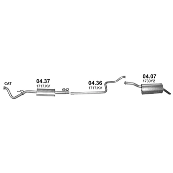 Резонатор Polmostrow (04.37) - (Citroen Berlingo / Peugeot Partner 1.6) (850437)