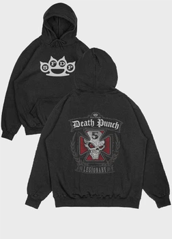 Чоловіче худі MODNO з рок принтом "Five Finger Death Punch" XXL Чорний (HD004-004-2-117-FB-BL-M)
