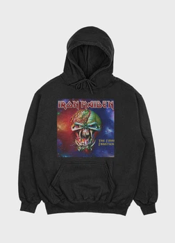 Чоловіче худі MODNO з рок принтом "Iron Maiden" XL Чорний (HD004-004-2-135-F-BL-M)