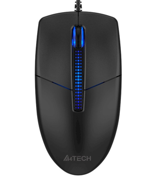 Мышь A4Tech N-530 Black, USB (синяя подсветка)
