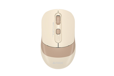 Мышь беспроводная A4Tech Fstyler FG10CS, Desk+Air, Cafe Latte, USB/USB Type-C для зарядки