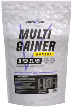 Гейнер для набора массы Vansiton Multigainer 4 кг Banana (4820106591082)