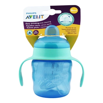 Поїльник-непроливайка Philips AVENT з м'яким носиком 200 мл блакитний 6 міс+ (SCF551/05)