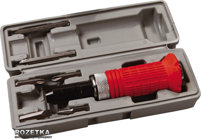 Ударно-поворотная отвёртка с резиновой ручкой Mastertool в кейсе + 6 насадок (40-0150)