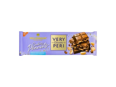 Шоколад MILLENNIUM VERY PERI 270г молочний з начинкою, печивом та арахісом