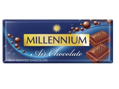 Шоколад MILLENNIUM 85г молочний пористий
