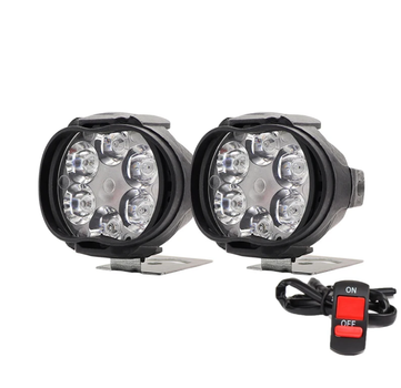 2 передні фари світлодіодних LED 6 SMD для мотоцикла білий
