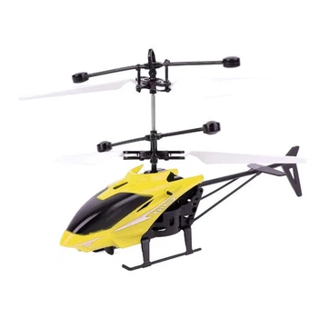 Интерактивная игрушка Летающий вертолет RIAS Induction Aircraft 3,5х11,5х19 см Черно-желтый