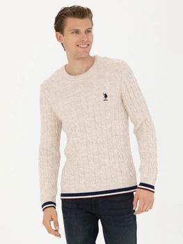 Джемпер чоловічий U.S. Polo Assn G081SZ0TK-000-1750765(krem melanj) XL Бежевий