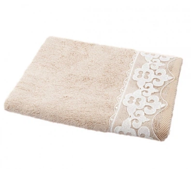 Полотенце бамбуковое Maxstyle. Damask кофейного цвета-50х90