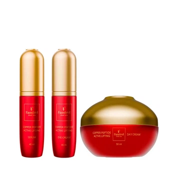 Набор Famirel Copper Peptide: крем для век, сыворотка, дневной крем (085267, 085250, 085243)