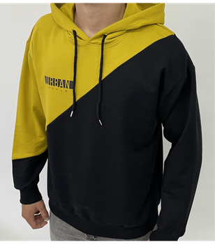 Комбинированное худи URBAN - HECTOR - 17291 - XL - Желтый/Черный