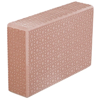Блок для йоги массажный кирпич опорный для йоги Zelart Pro Yoga 1124 размер 22x16x6см Beige