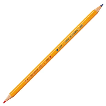 Набір олівців Koh-i-Noor 7 мм 12 шт Червоно-синіх (3433) (8593539003793)
