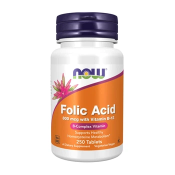 Фолієва кислота Now Foods FOLIC ACID 800 мкг 250 таблеток