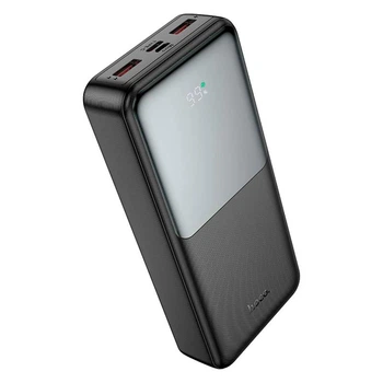 Внешний портативный аккумулятор повербанк HOCO J136A 20000mAh |2USB/1Type-C, 22.5W/3A, PD/QC| black