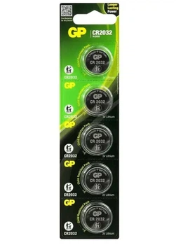 Батарейка CR 2032 GP Lithium-5 штук (3V)