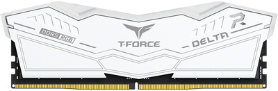 Pamięć RAM Team Group DDR5-6200 32768MB PC5-49600 (Kit of 2x16384) T-FORCE DELTA RGB White (FF4D532G6200HC38ADC01)